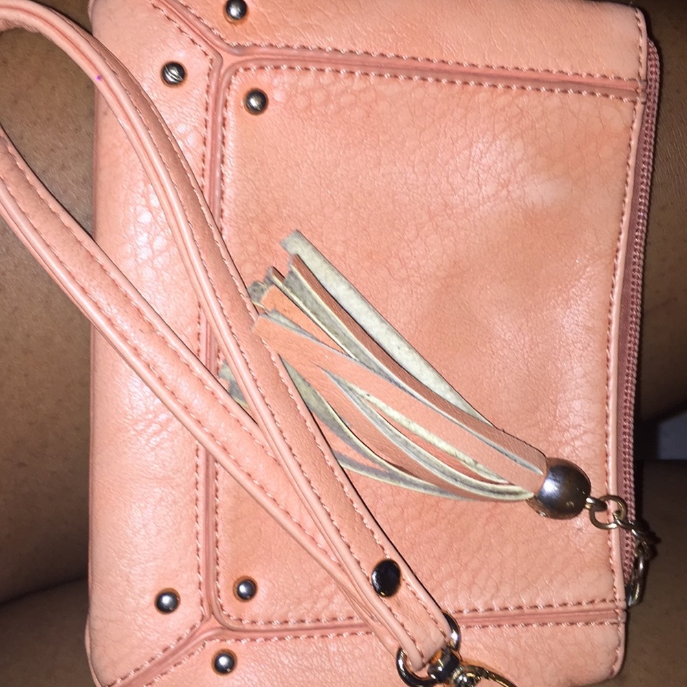 A Used Peach Handbag